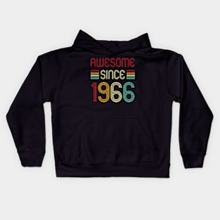 Vintage Awesome Since 1966 Kids Hoodie